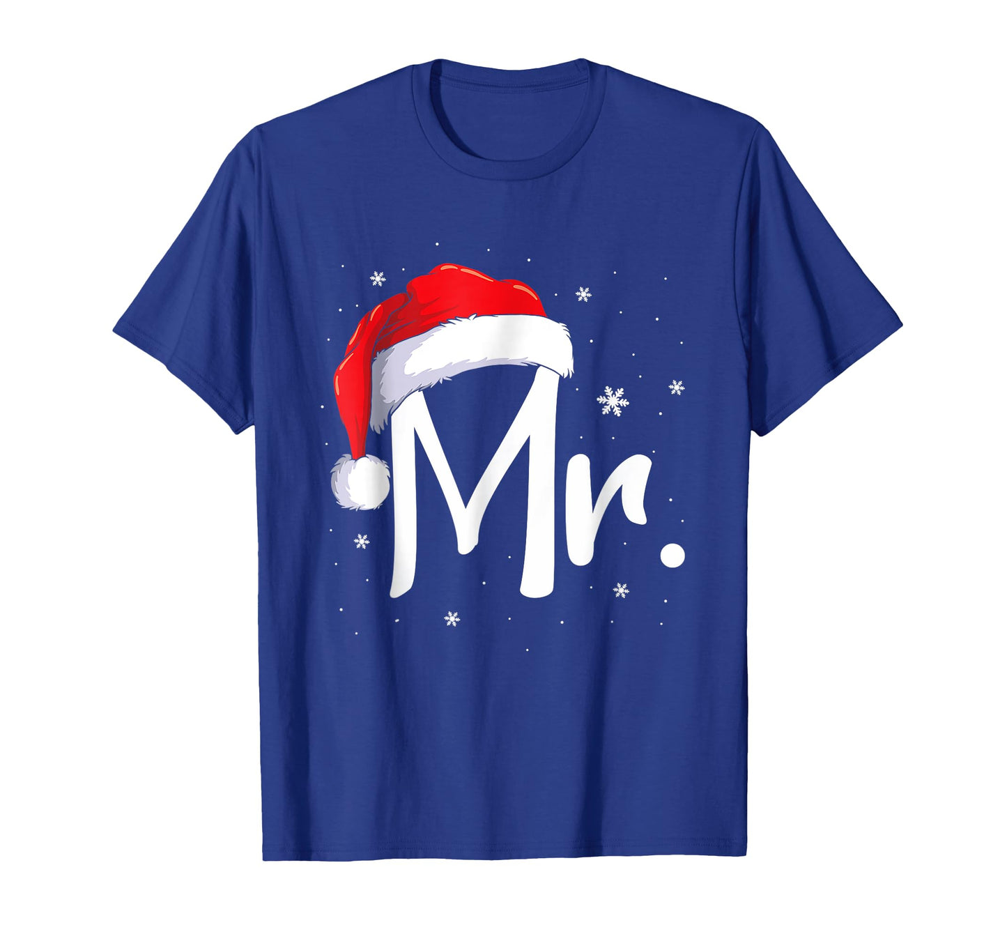 Mr and Mrs Claus Couples Matching Christmas Pajamas Santa T-Shirt