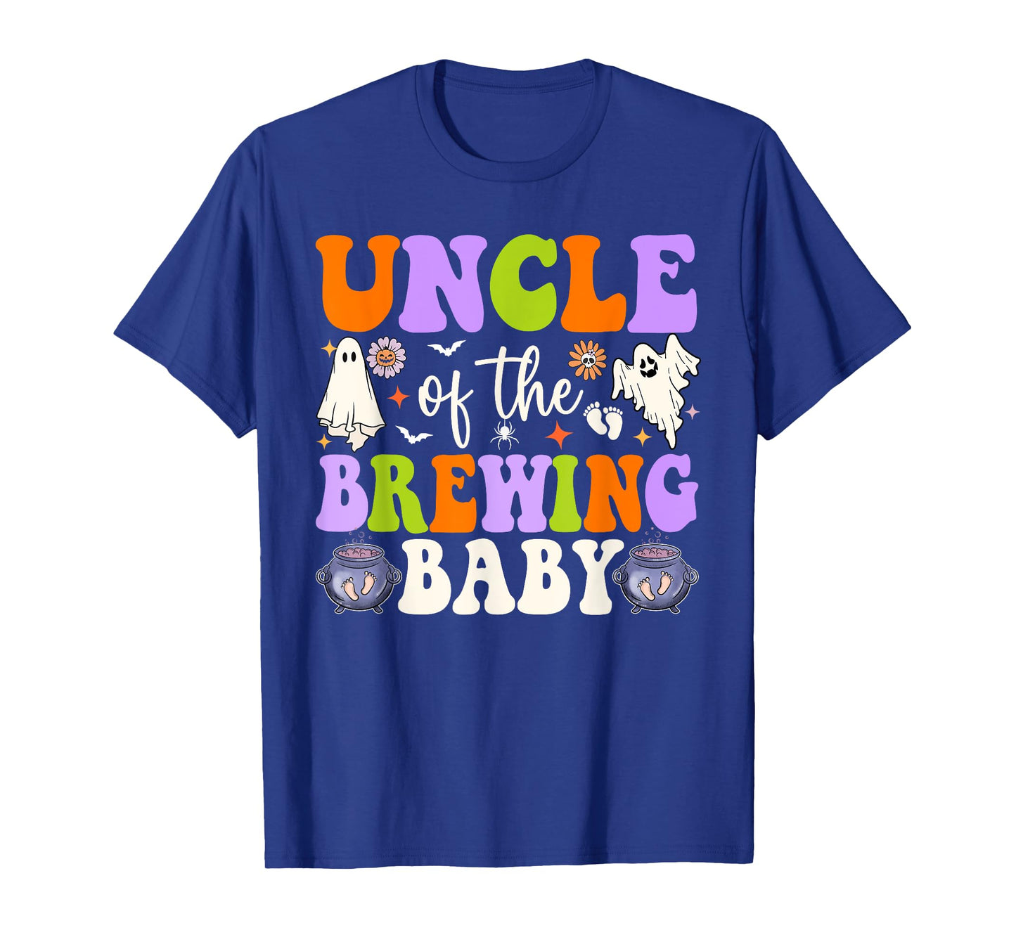 Uncle of the Brewing Baby Halloween Theme Baby Shower Spooky T-Shirt
