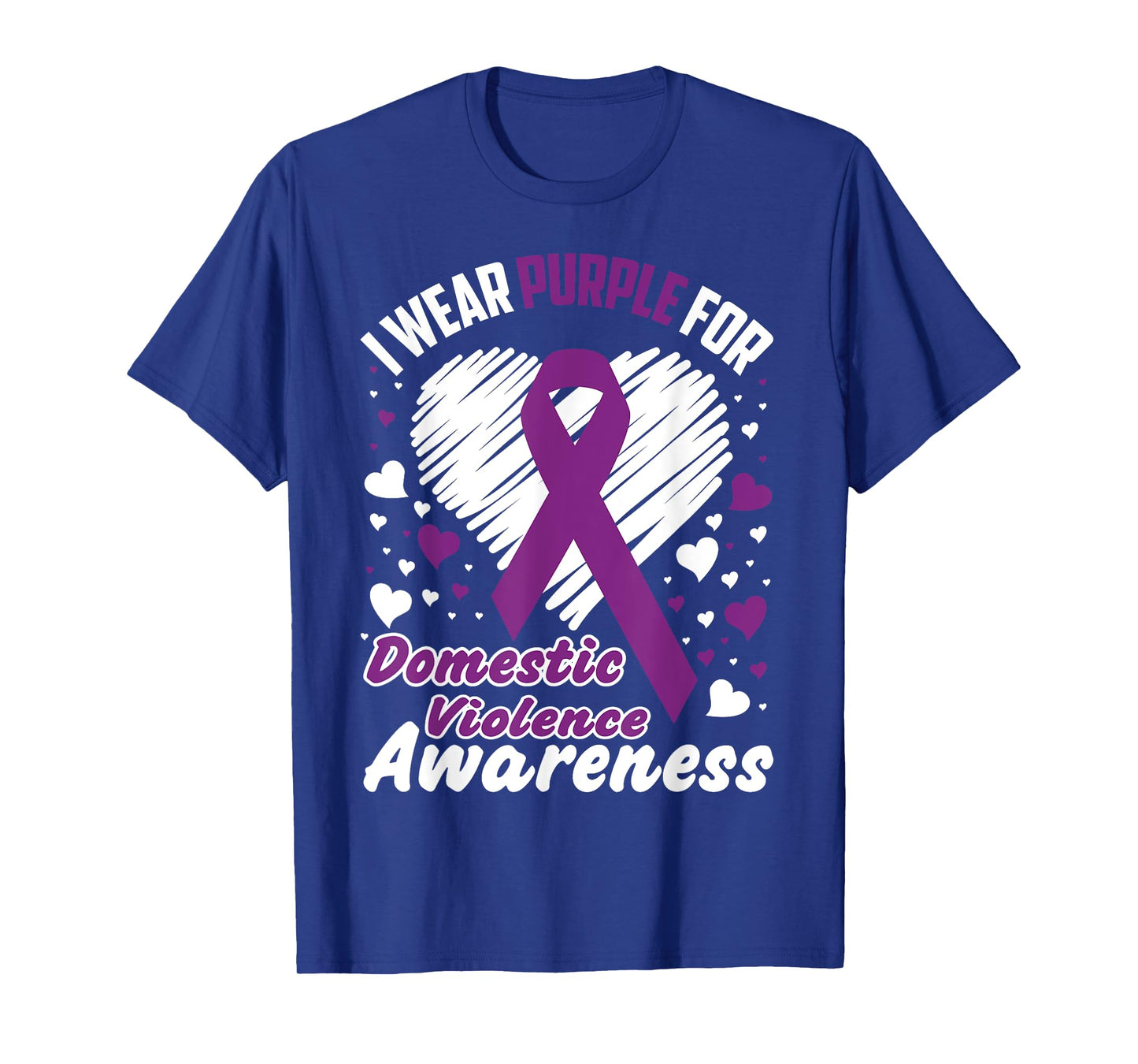 I Wear Purple For Domestic Violence Awareness Shirt T-Shirt T-Shirt