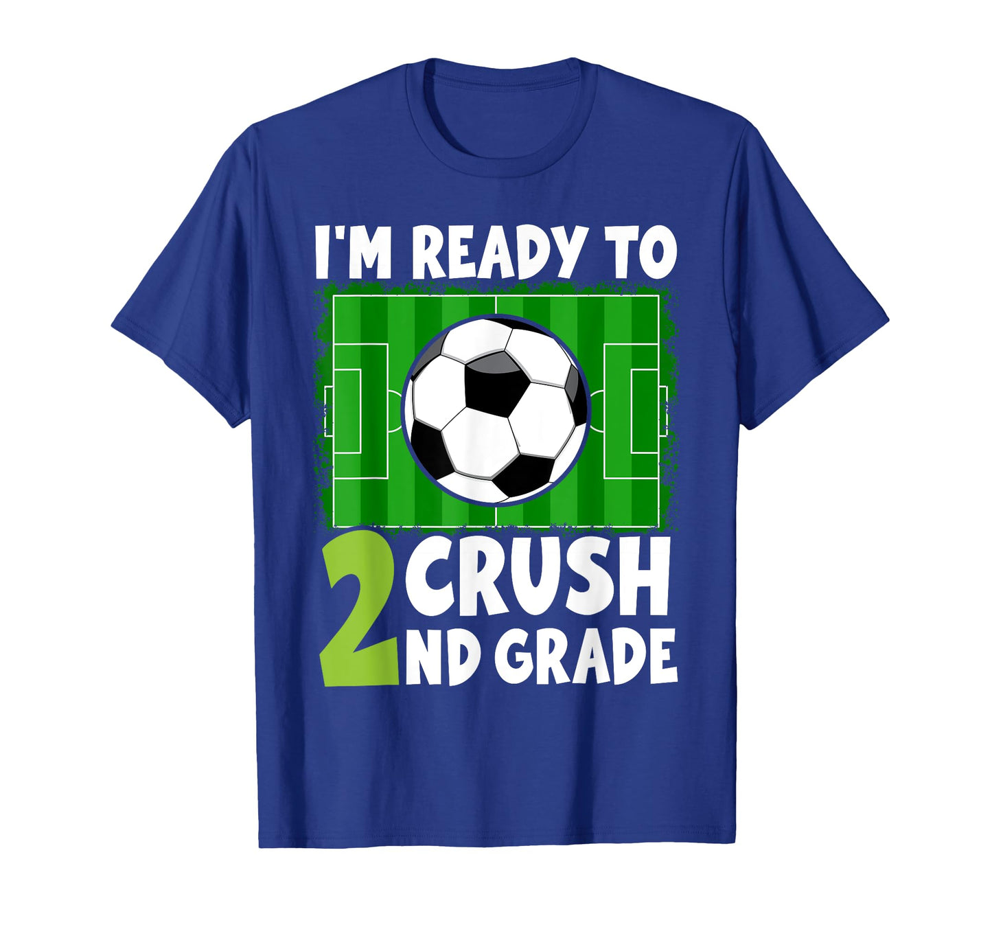 Back to School First Day of 2nd Grade Soccer Boys Kids T-Shirt