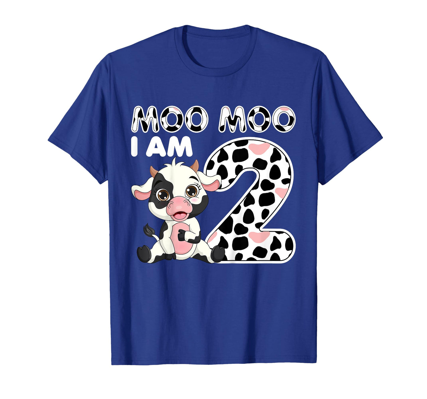Cow Moo Moo I'm Two - 2 Years Old Cow Lover 2nd Birthday T-Shirt