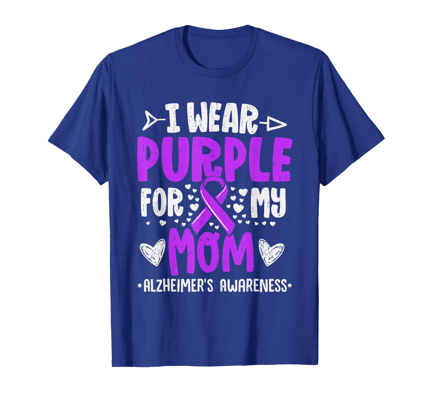 I Wear Purple For Mom Alzheimer's Awareness Dementia Mother T-Shirt