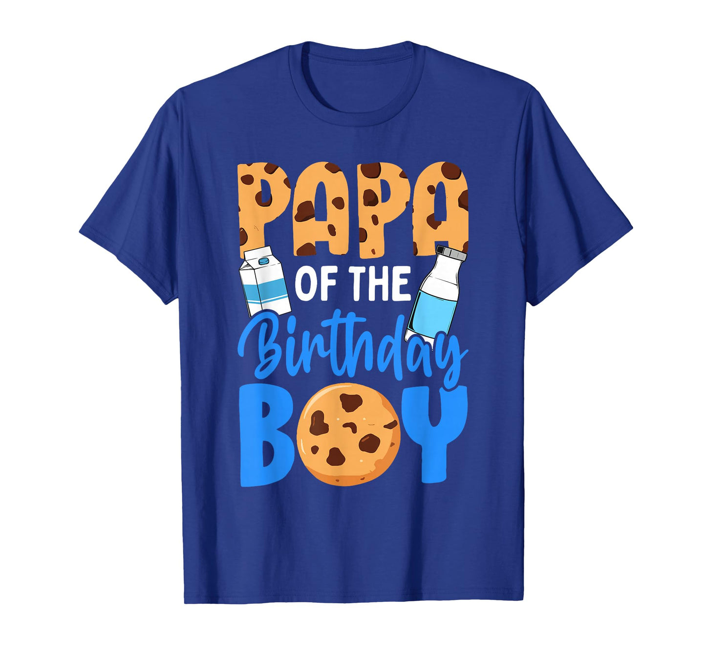 Papa of the birthday boy Milk and Cookies 1st birthday T-Shirt
