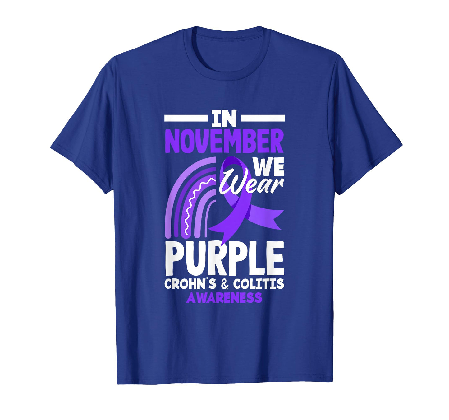 I November We Wear Purple Crohn's & Colitis Awareness T-Shirt