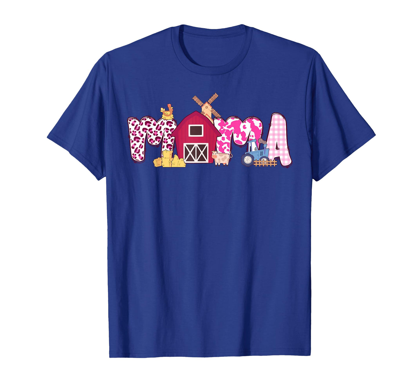 Mama Farm Animal Birthday Family Matching Party Mom Mother T-Shirt