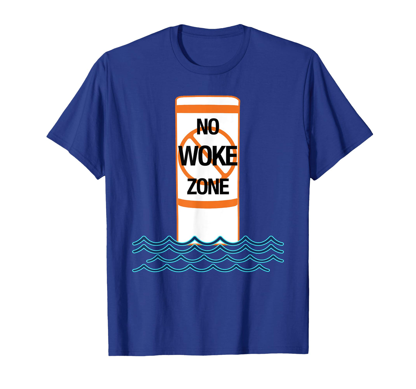 No Woke Zone Anti Democrat Liberal Leftist Funny Republican T-Shirt