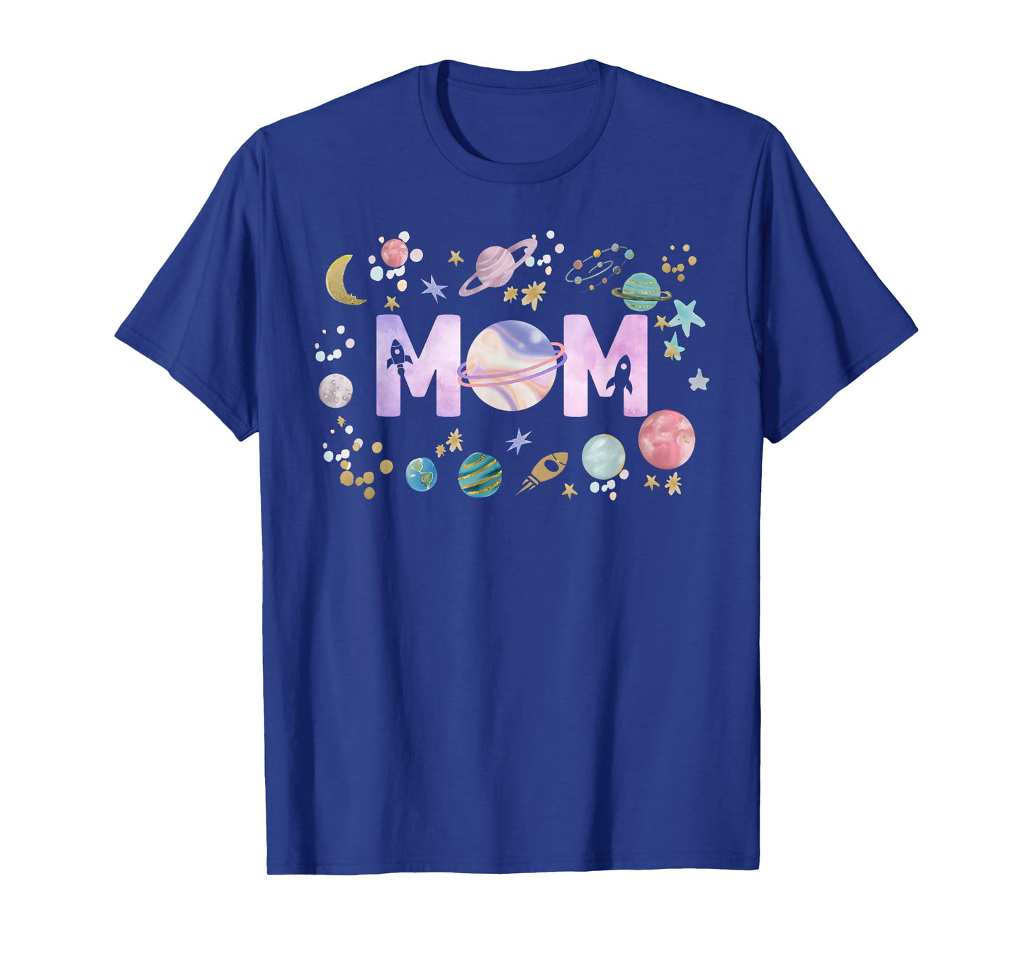 Mom Outer Space Galaxy Birthday Girl 1st Trip Around The Sun T-Shirt