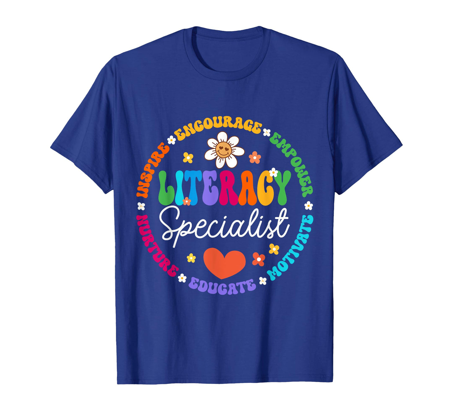 Groovy Literacy Specialist Appreciation Week Back to School T-Shirt