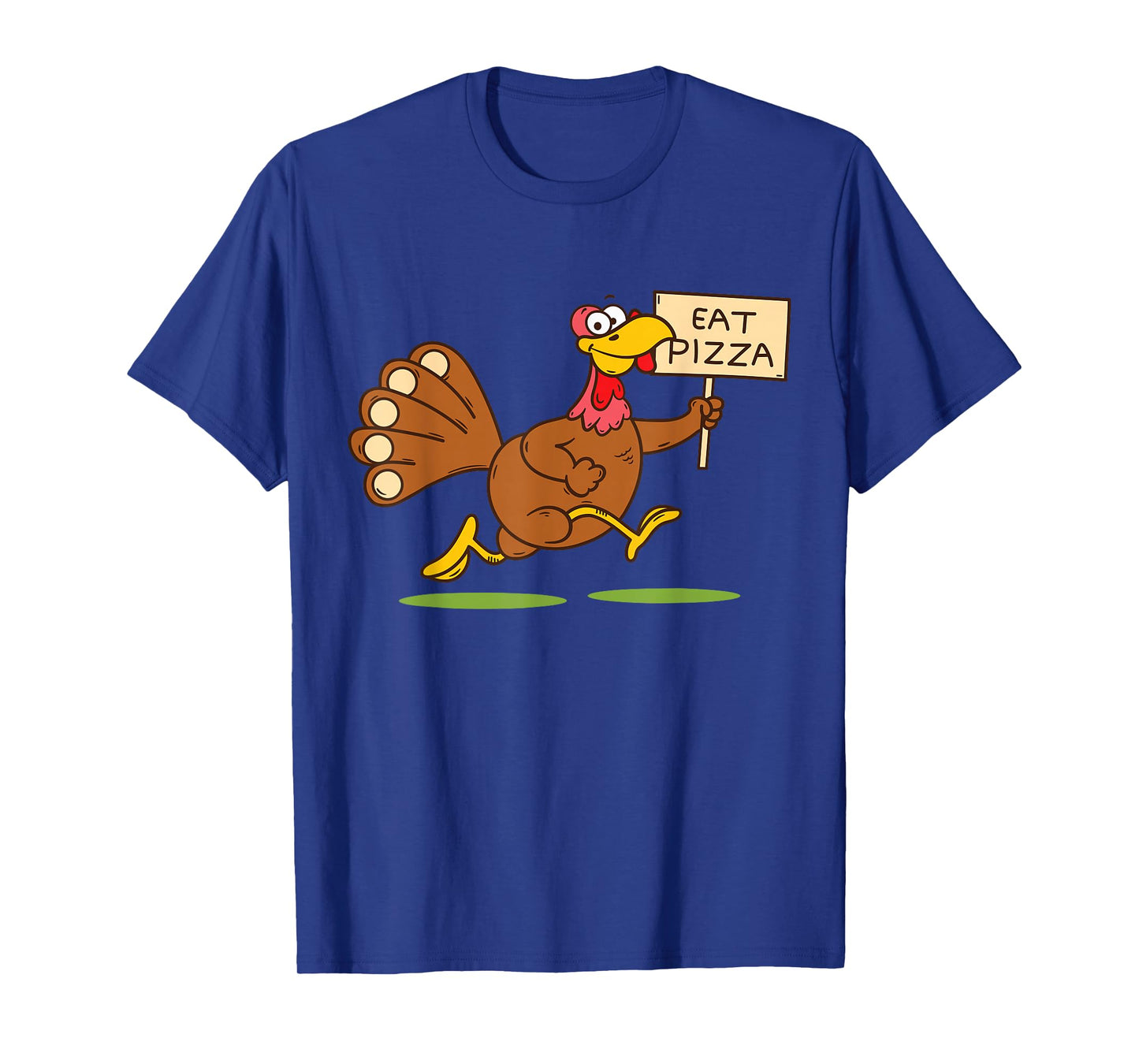 Turkey Eat Pizza Men Kids Vegan Funny Thanksgiving Family T-Shirt