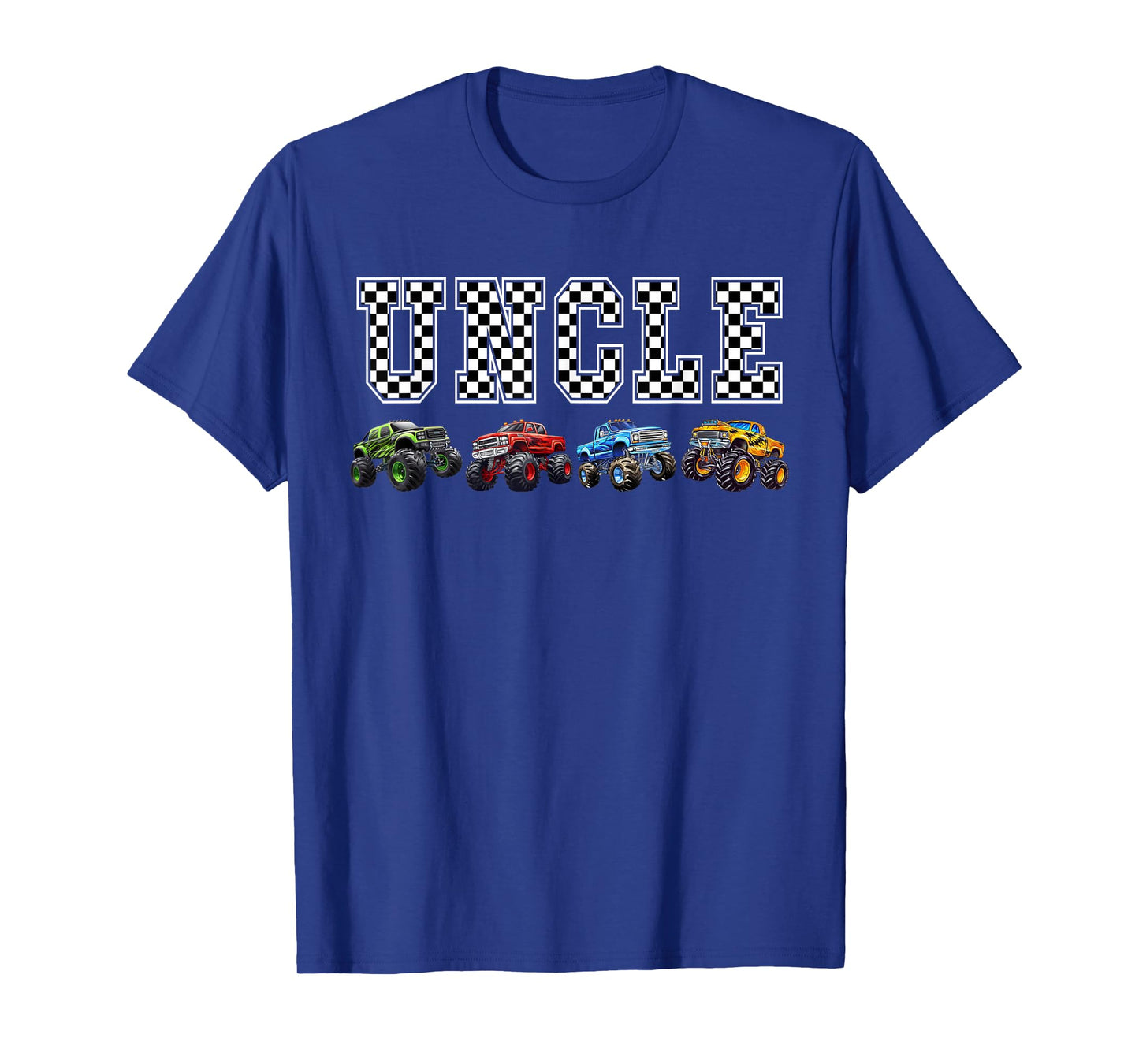 Uncle Family Crew Monster Truck Lover Birthday Matching T-Shirt