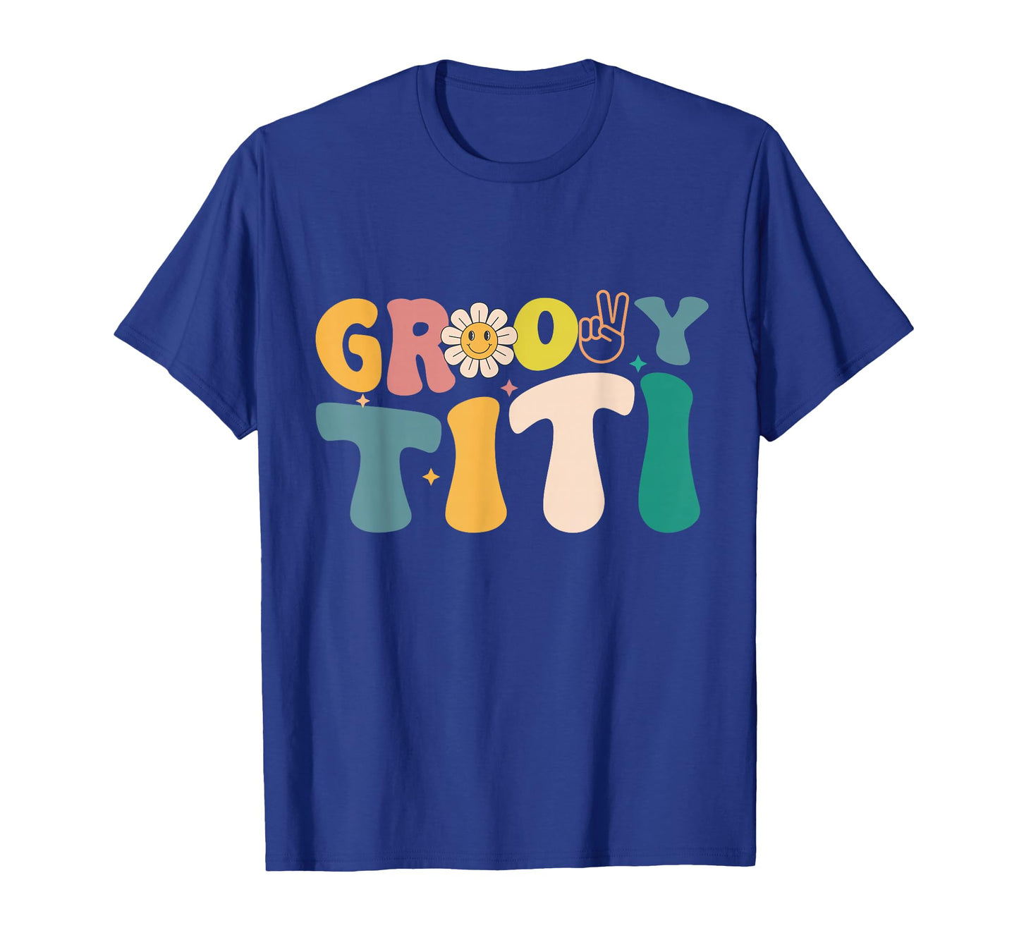 Retro Groovy Design For Titi Matching Family Birthday T-Shirt