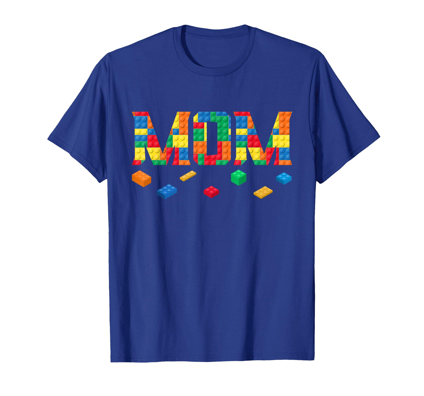 Master Builder Mom Birthday Boy Building Bricks Blocks Party T-Shirt