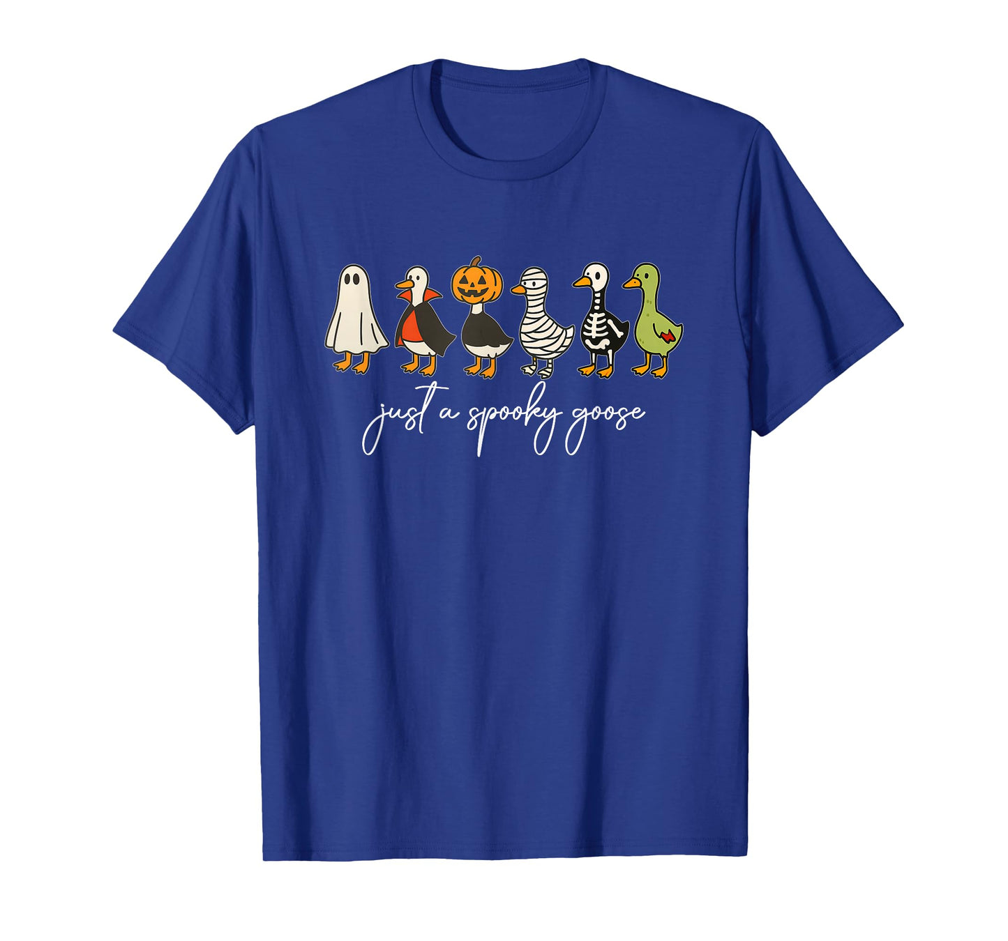 Just A Spooky Goose Halloween Silly Goose Funny Halloween T-Shirt