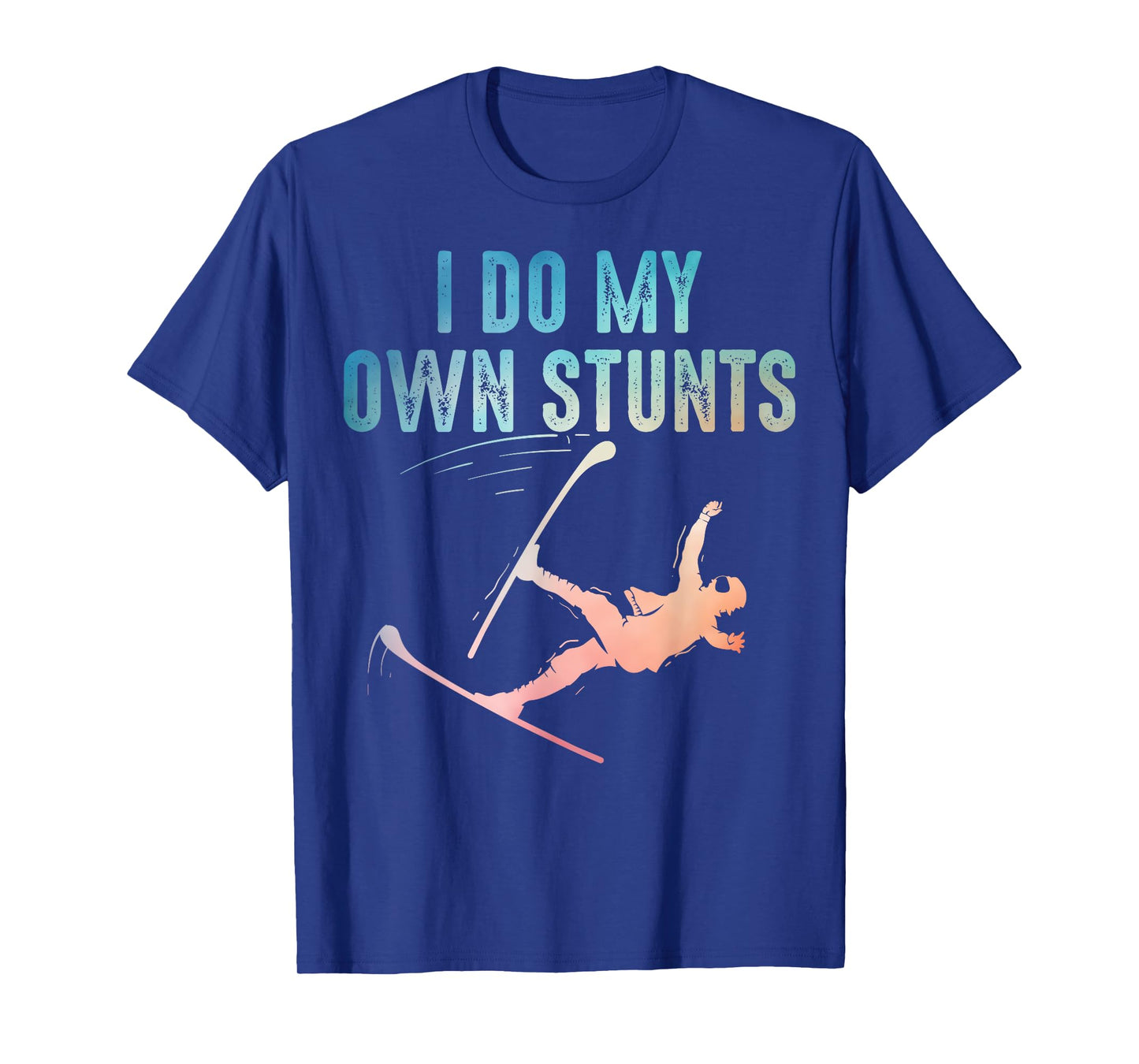 Unique Skiing Art For Men Women Kids Skier Mountain Skiing T-Shirt