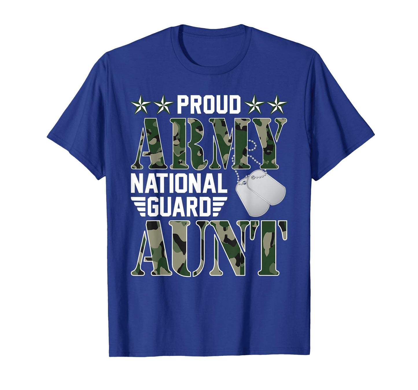 Proud Army National Guard Aunt Military Family Veteran T-Shirt