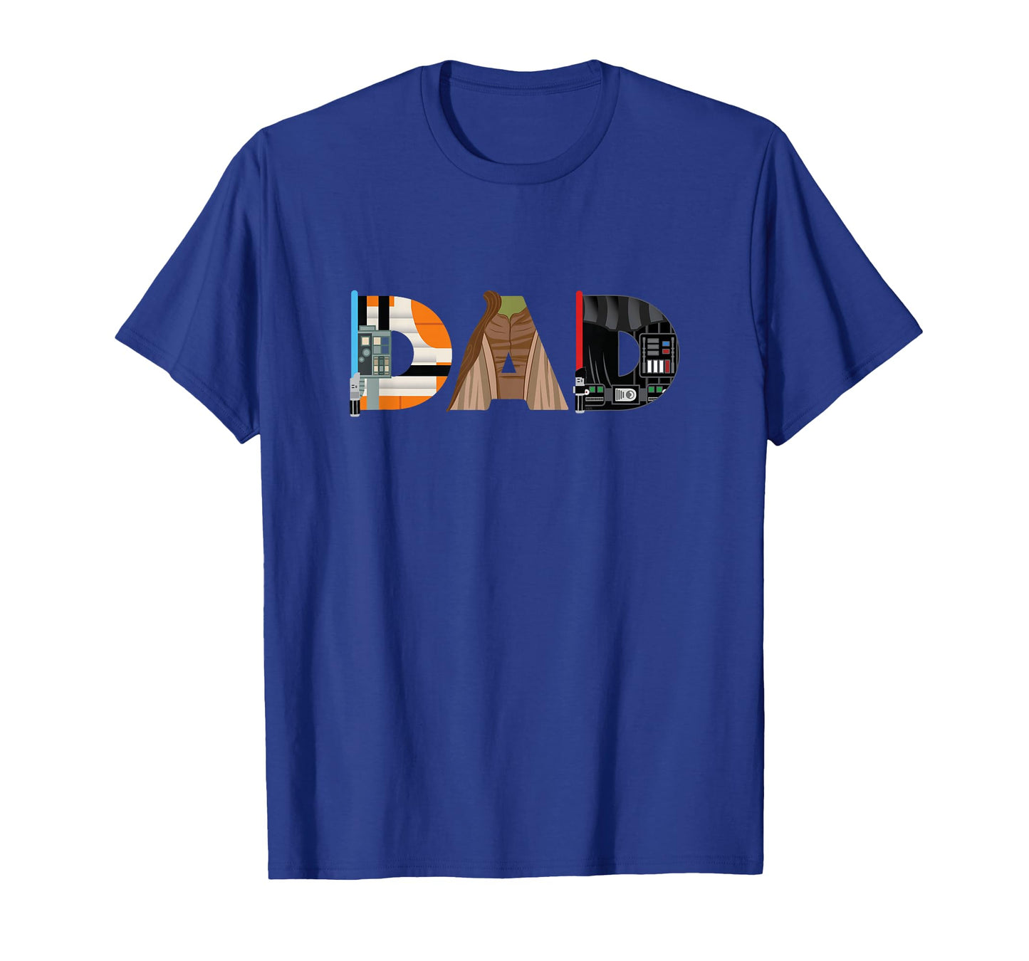 Star Wars Luke Yoda Darth Vader Dad Fatherβs Day Birthday T-Shirt