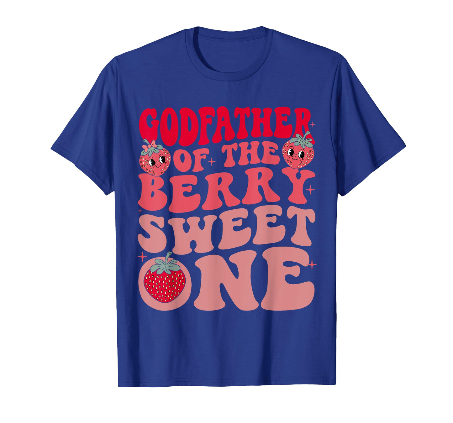 Godfather of The Berry Sweet One Strawberry First Birthday T-Shirt