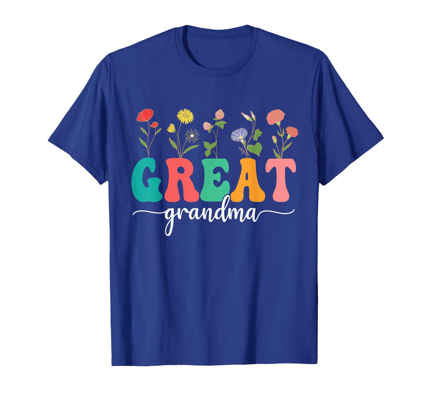 Wildflowers Great Grandma Floral Mother's Day Great Grandma T-Shirt