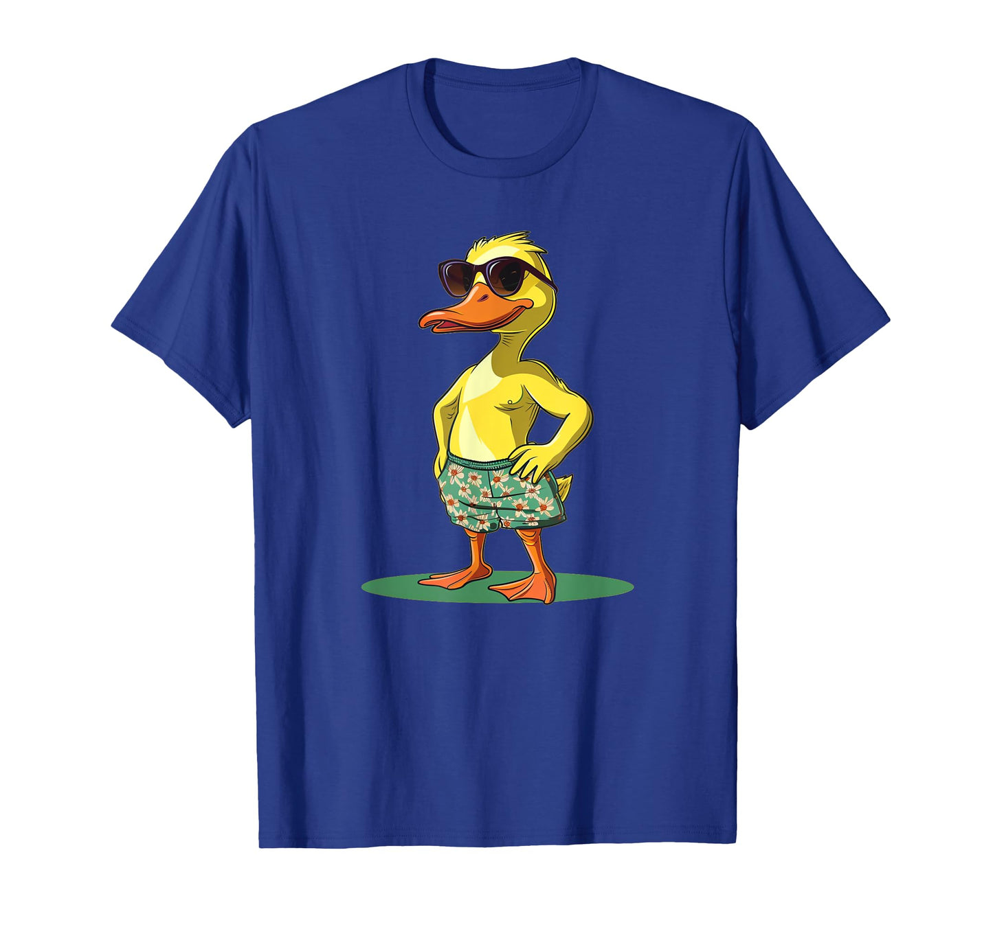 Cool Duck in Shorts and Sunglasses for Summer Fans Men Women Kids T-Shirt