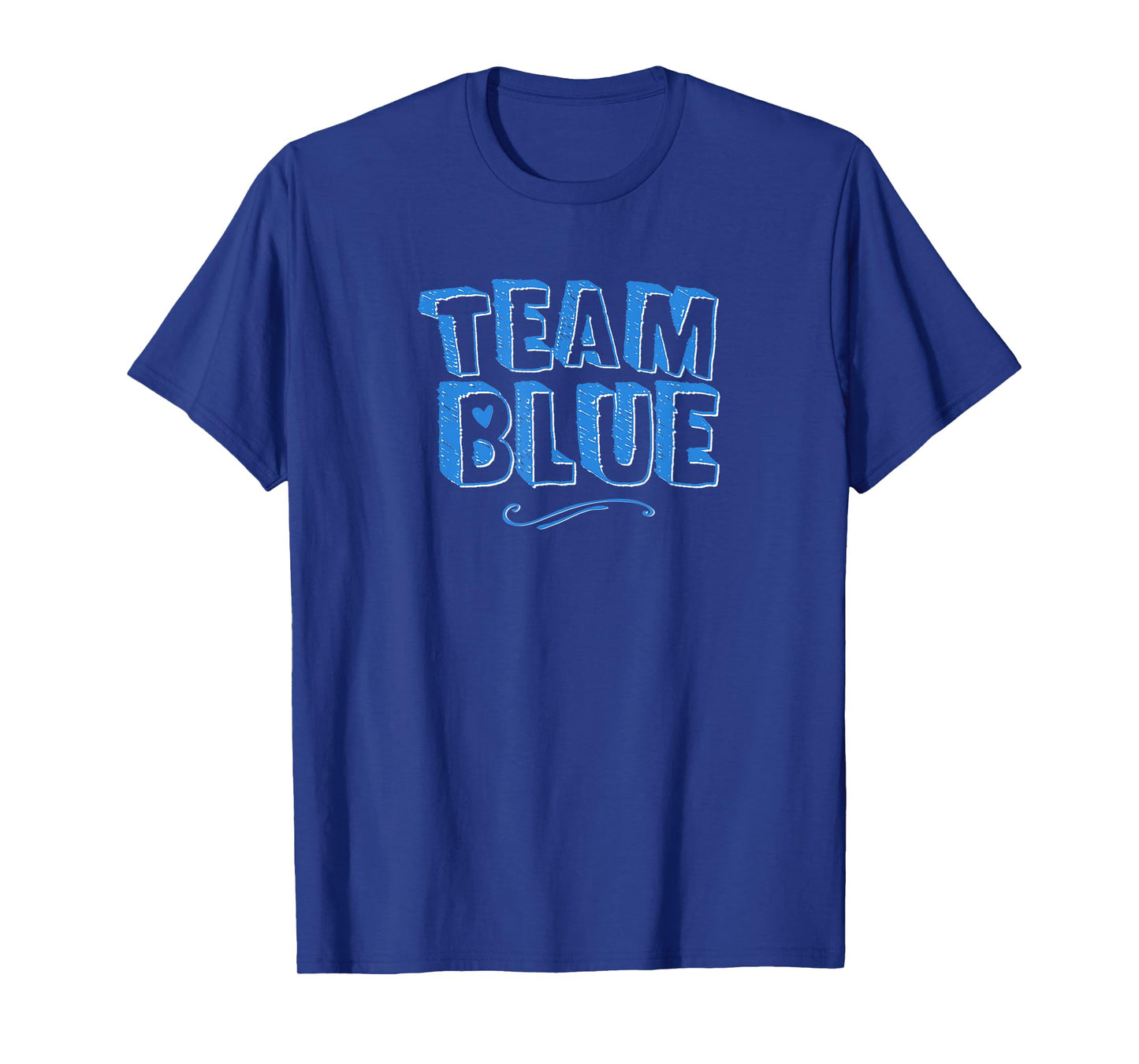 Team Blue Mom Dad Boy Gender Reveal Announcement Matching T-Shirt