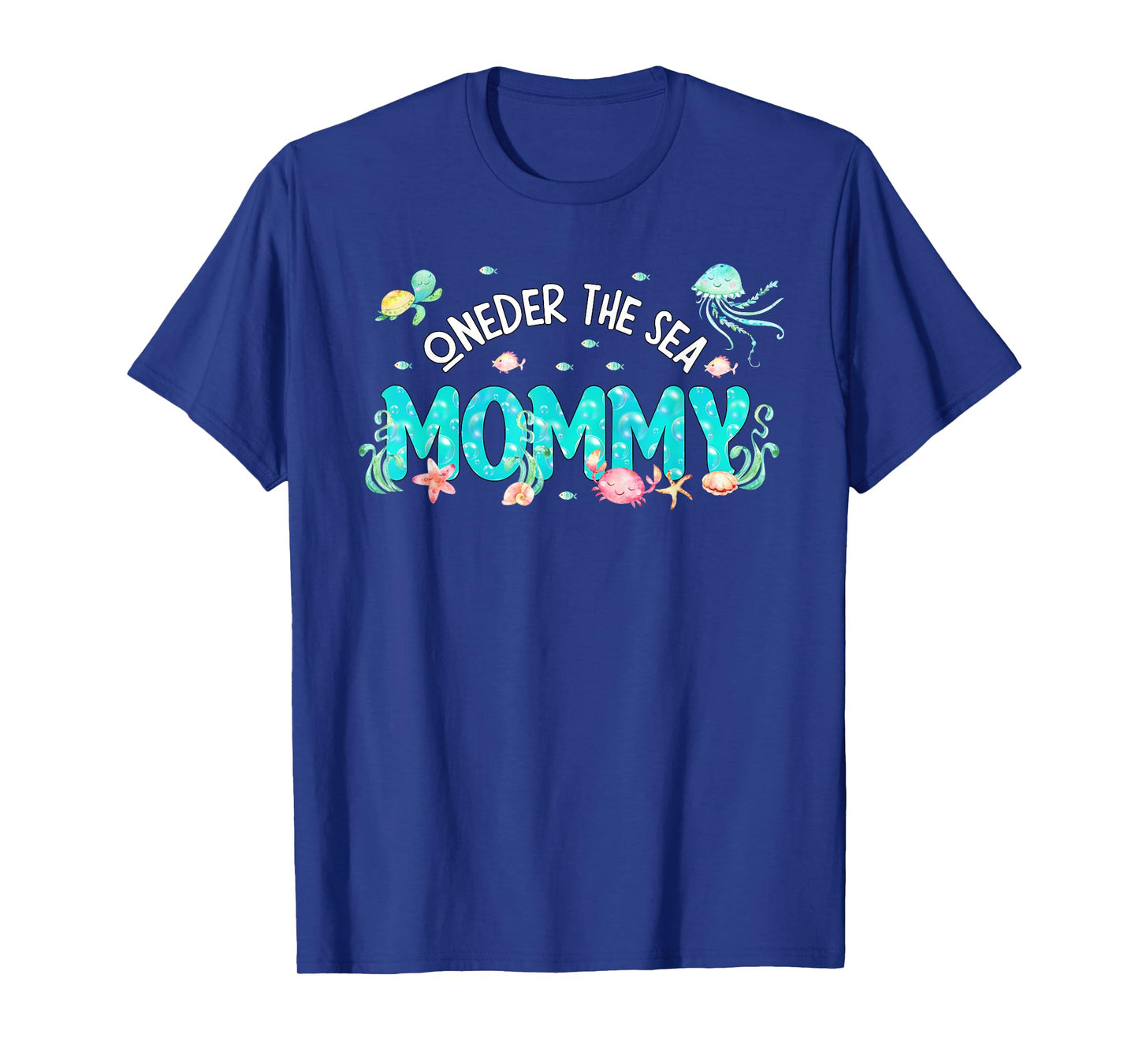 Under Sea Mommy Birthday Girl Boy Matching Family Party T-Shirt