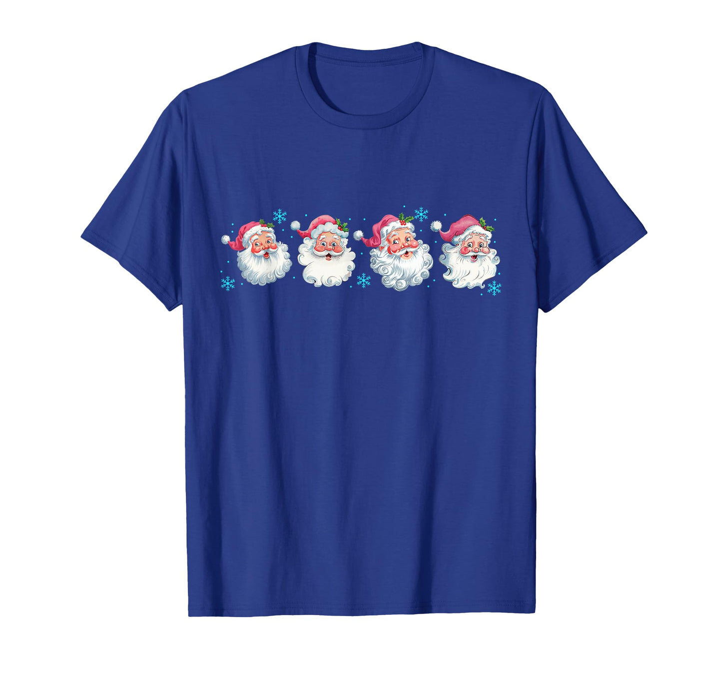 Retro Pink Santa Christmas Vintage Christmas Santa Men Women T-Shirt