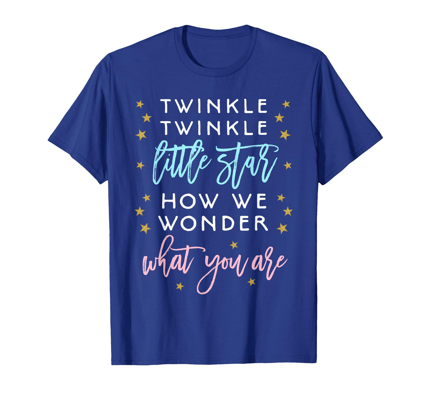 Twinkle Little Star Gender Reveal Shirt Baby Shower Tee Gift T-Shirt