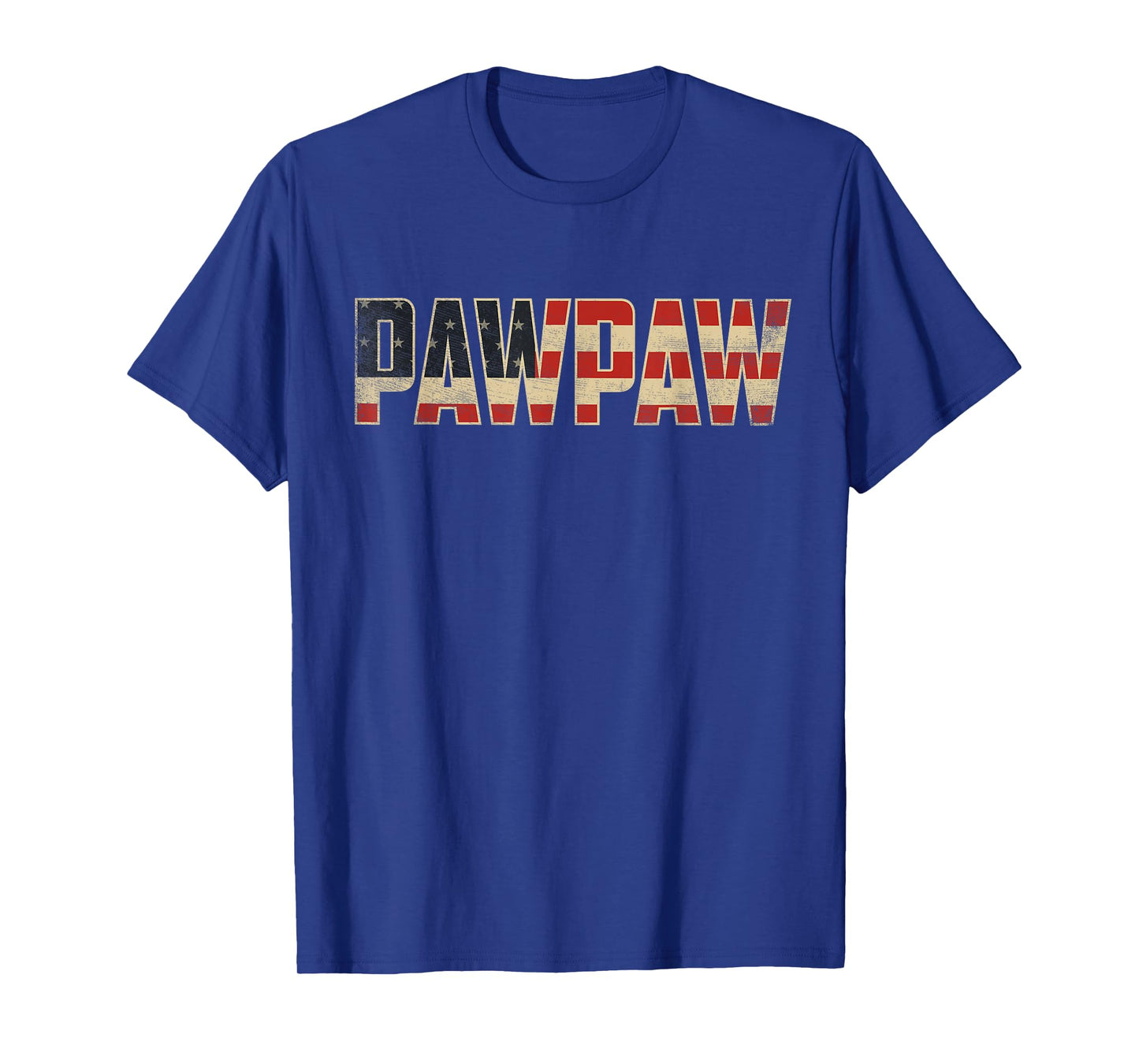 Pawpaw Bold Patriotic American Flag Father’s Day Pawpaw T-Shirt