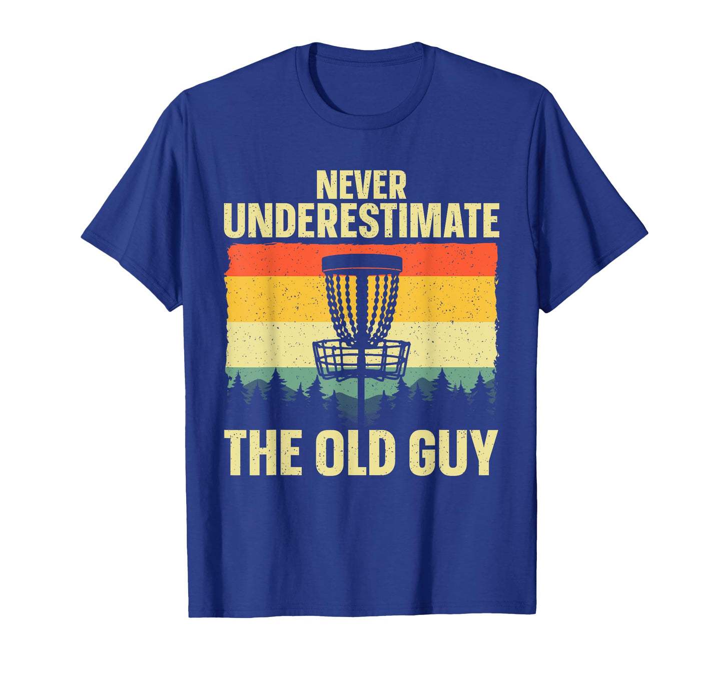 Disc Golf Art For Grandpa Men Dad Disc Golf Player Disc Golf T-Shirt