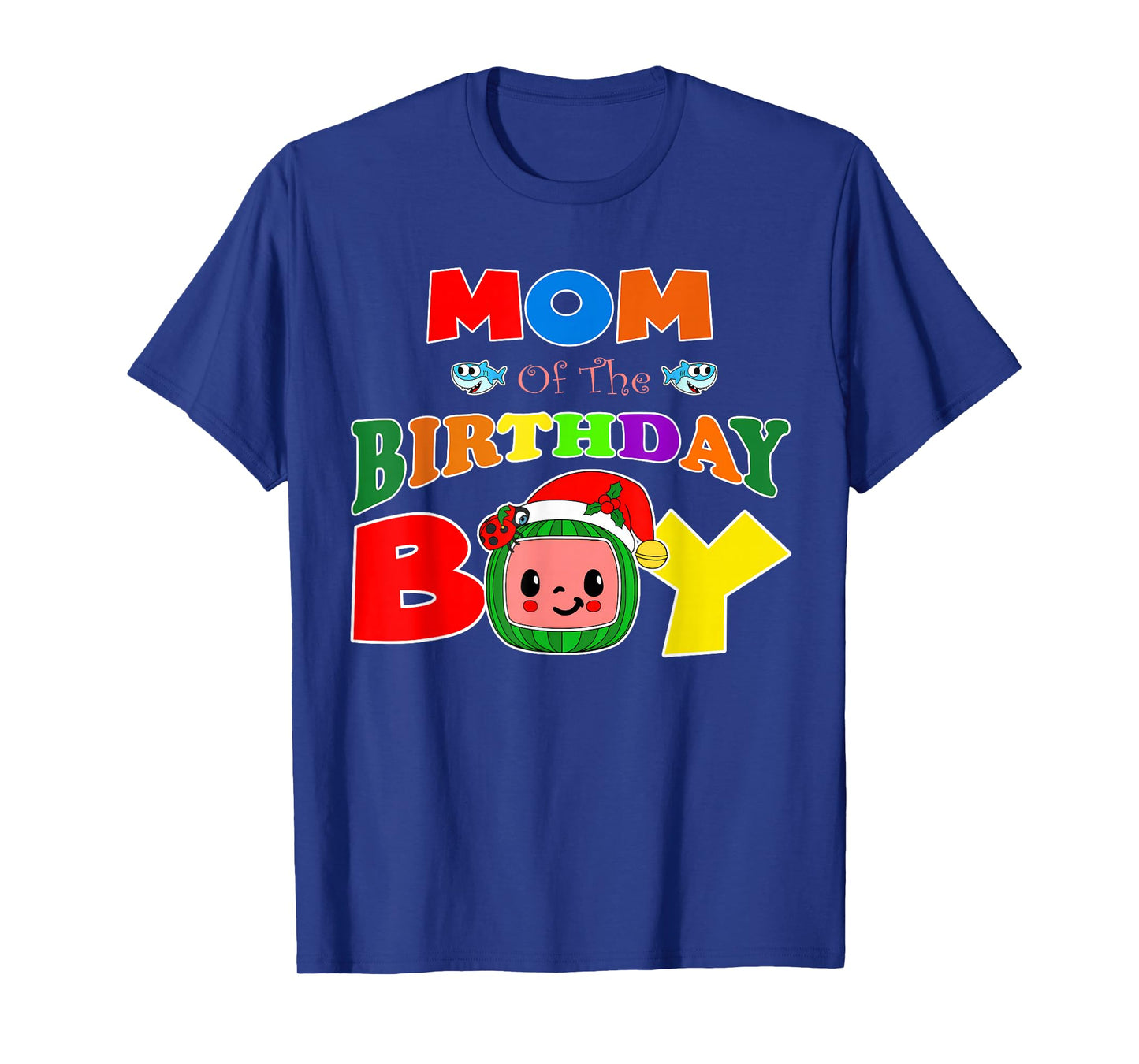 Mom and Dad Of The Birthday Boy Funny Melon Family Matching T-Shirt