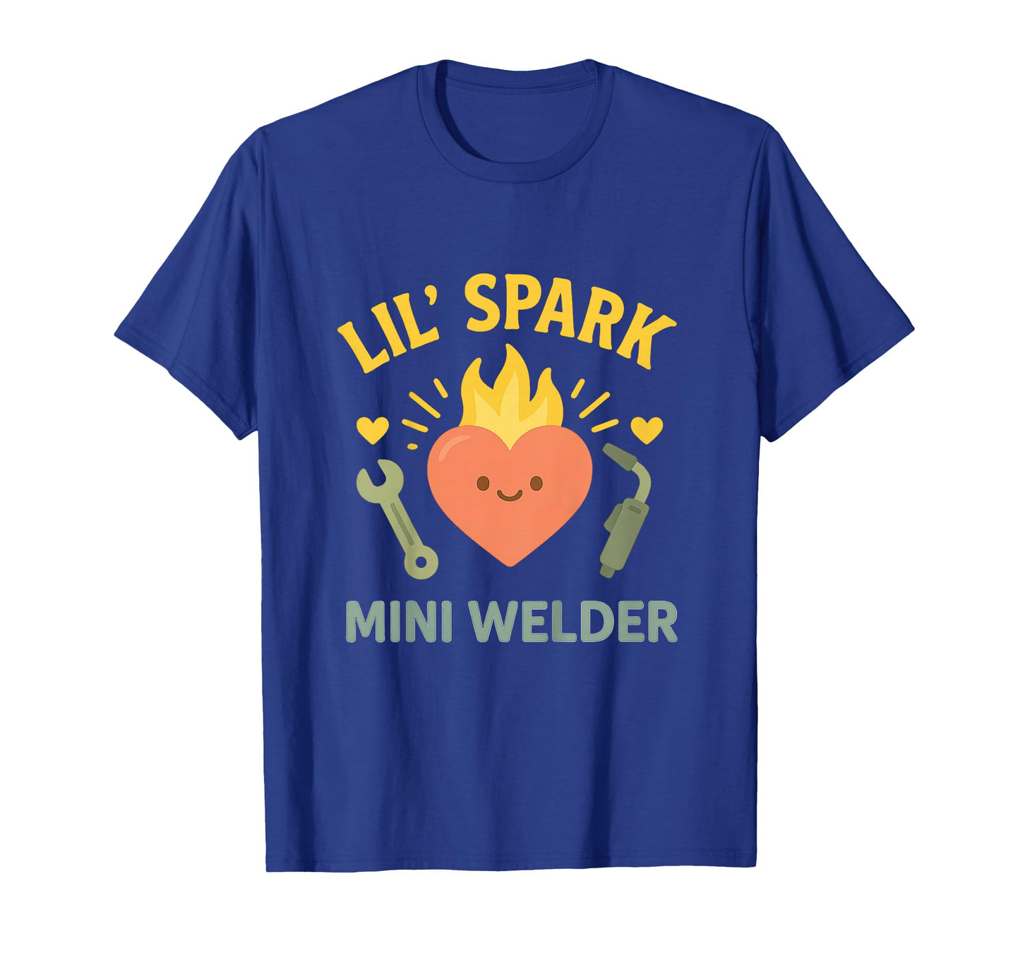 Kids Lilβ Spark Mini Welder Cute Welding Family Baby Design T-Shirt