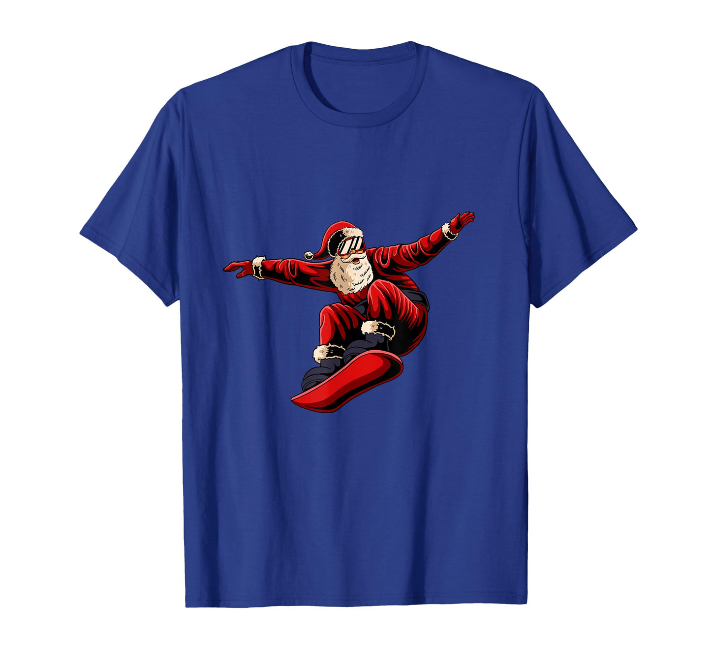 Santa Snowboarding Christmas Pajama Snowboard Sport X-Mas T-Shirt