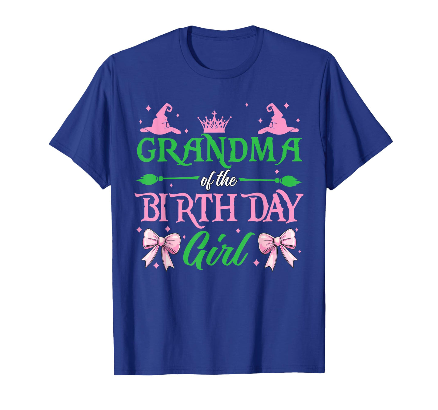 Grandma of The Birthday Girl Witch Family Party Women Nana T-Shirt