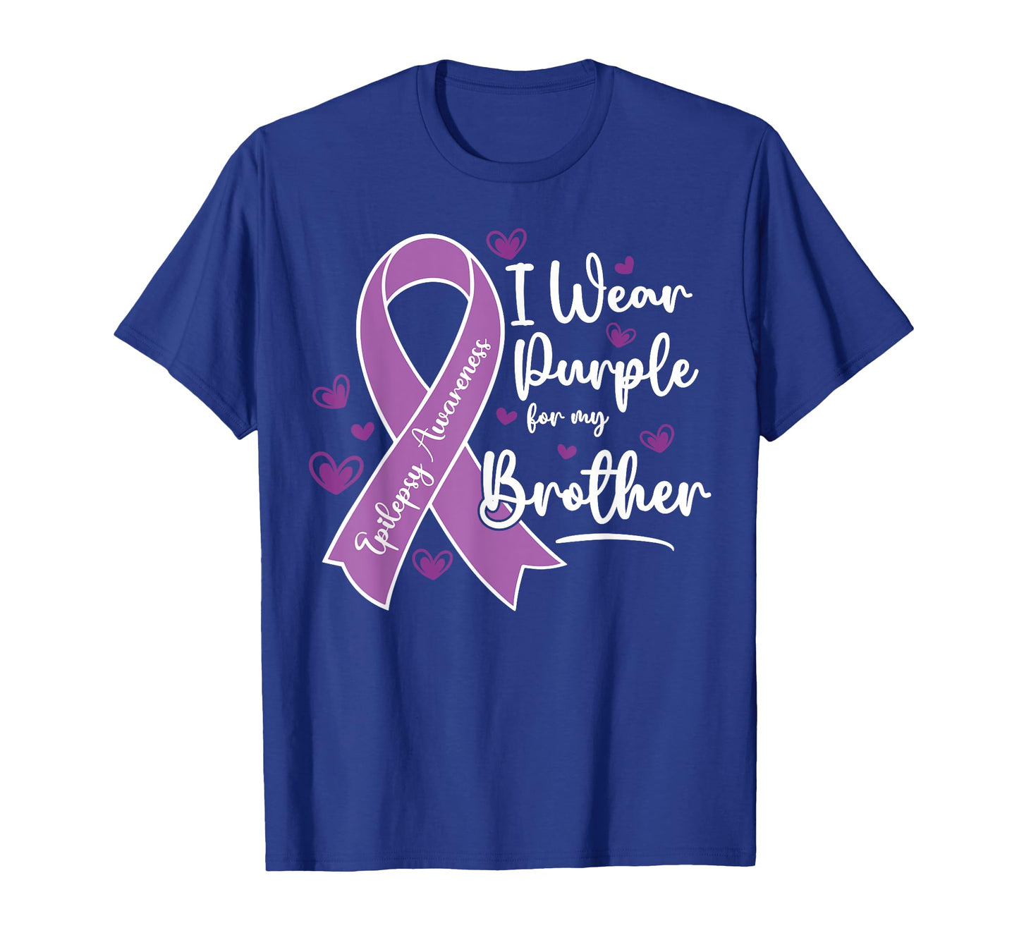 Wear Purple Epilepsy Brother Seizure Awareness Fight Support T-Shirt