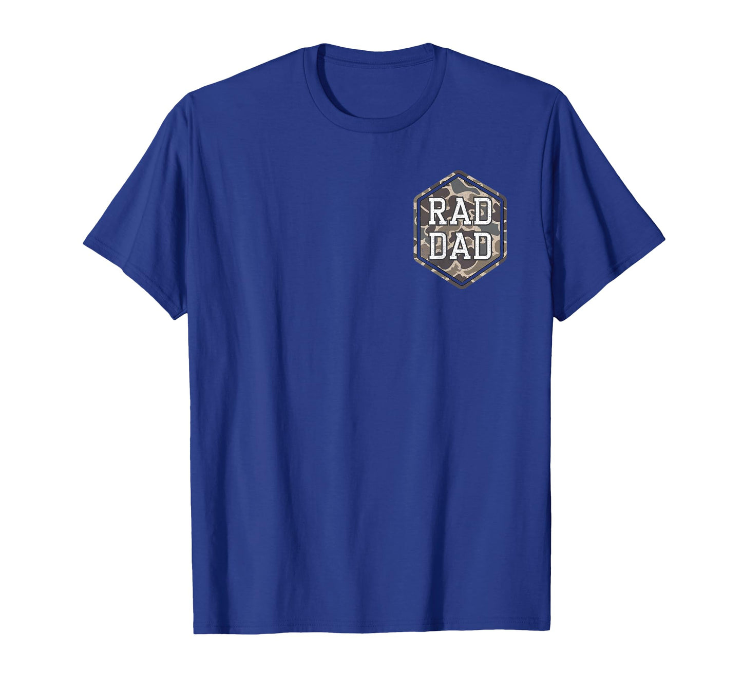 (2 Sides) Camo Rad Dad Retro Camouflage Daddy Father's Day T-Shirt