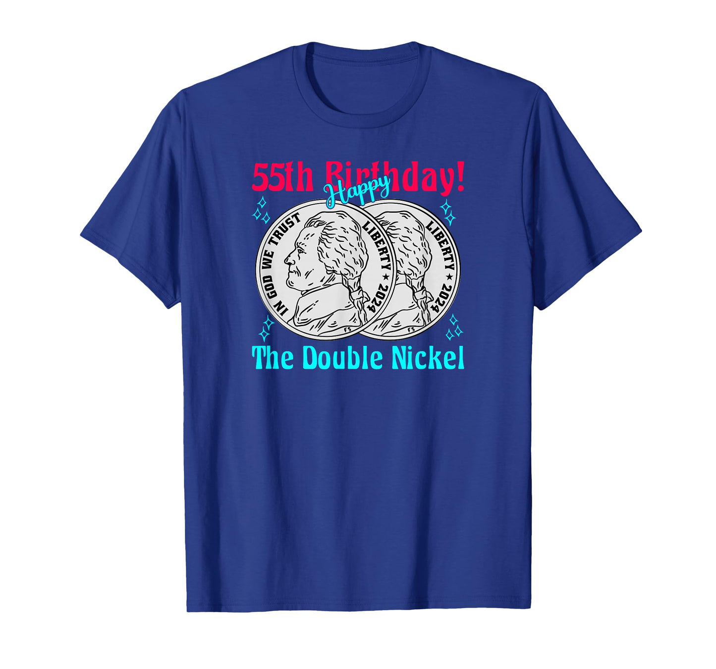Double Nickel 55th Birthday Born In 1970 T-Shirt