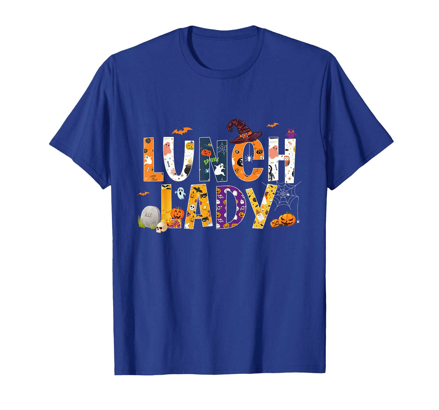 Halloween Lunch Lady Cafeteria Spooky Lunch Lady Halloween T-Shirt