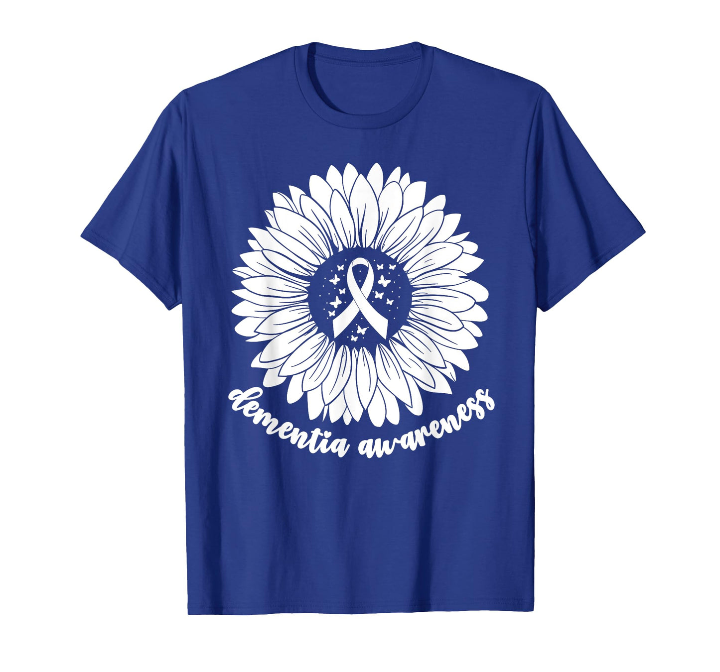 Dementia Awareness Month For Women Woman Purple ALZ Dementia T-Shirt