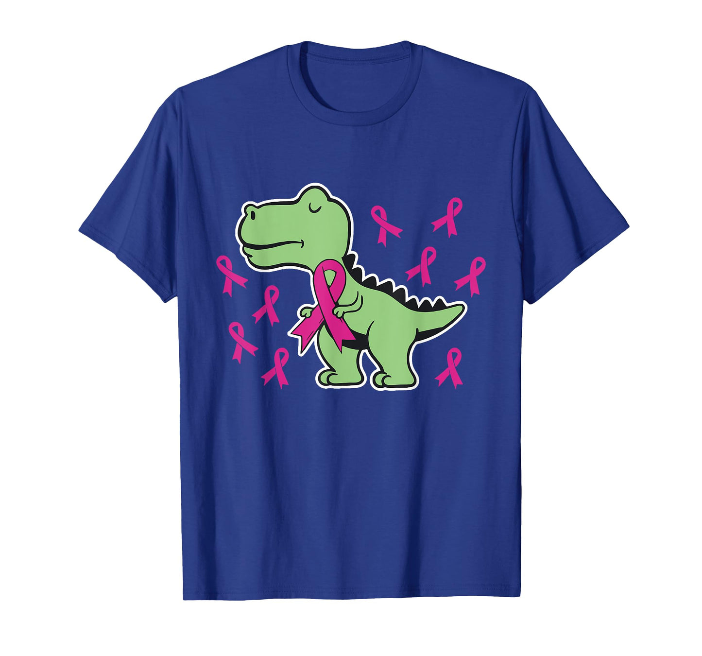 Pink Ribbon T-Rex Kids Breast Cancer Awareness Boys Toddler T-Shirt