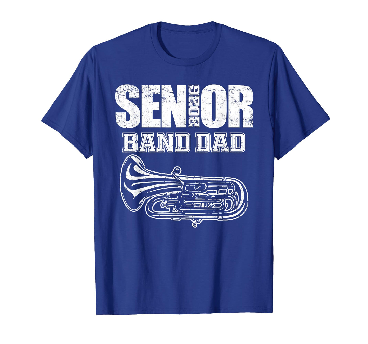 Senior Band Dad 2026 Marching Band Daddy Class of 2026 Tuba T-Shirt