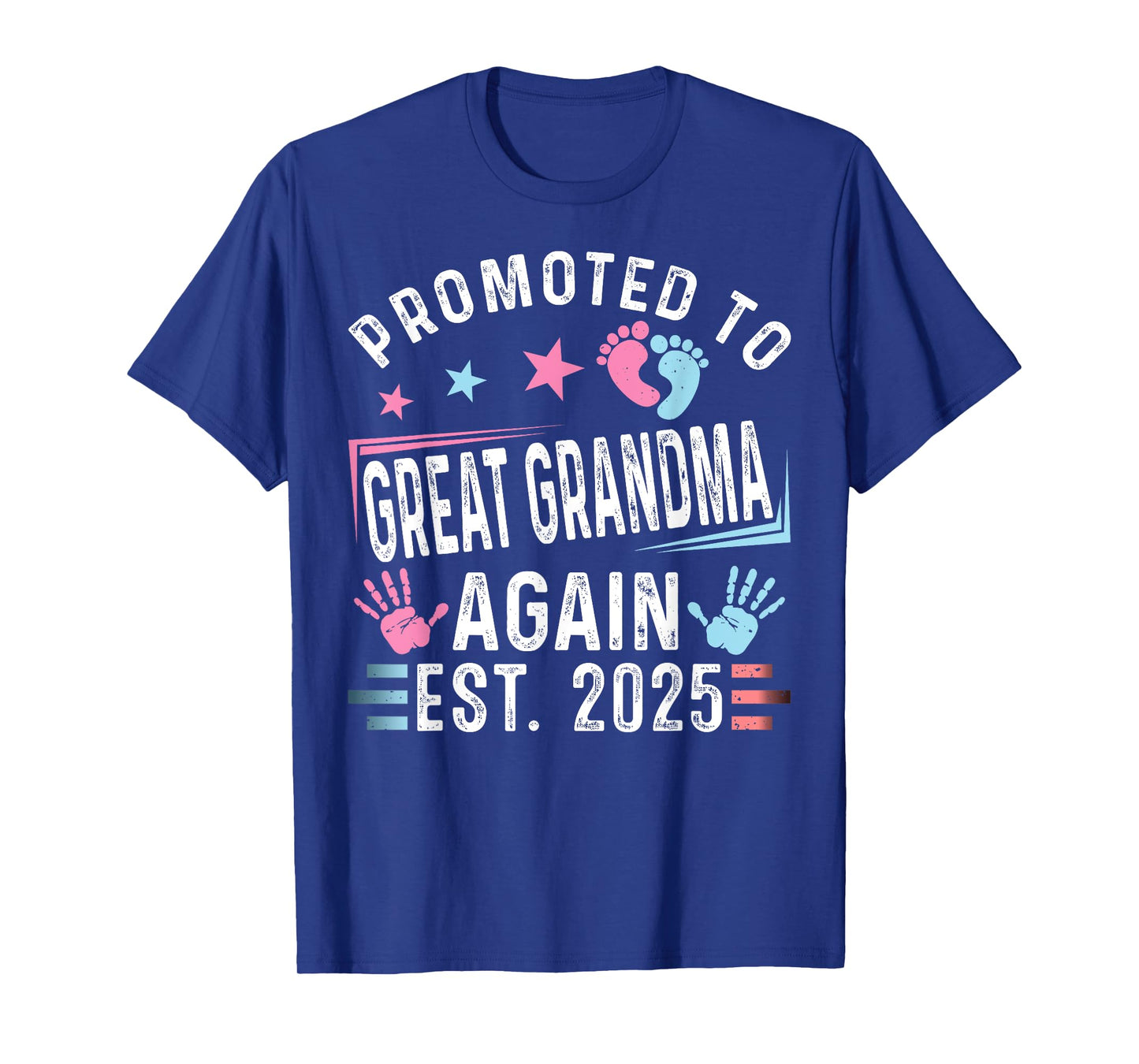 Promoted To Great Grandma Again Est. 2025 Vintage Grandma T-Shirt