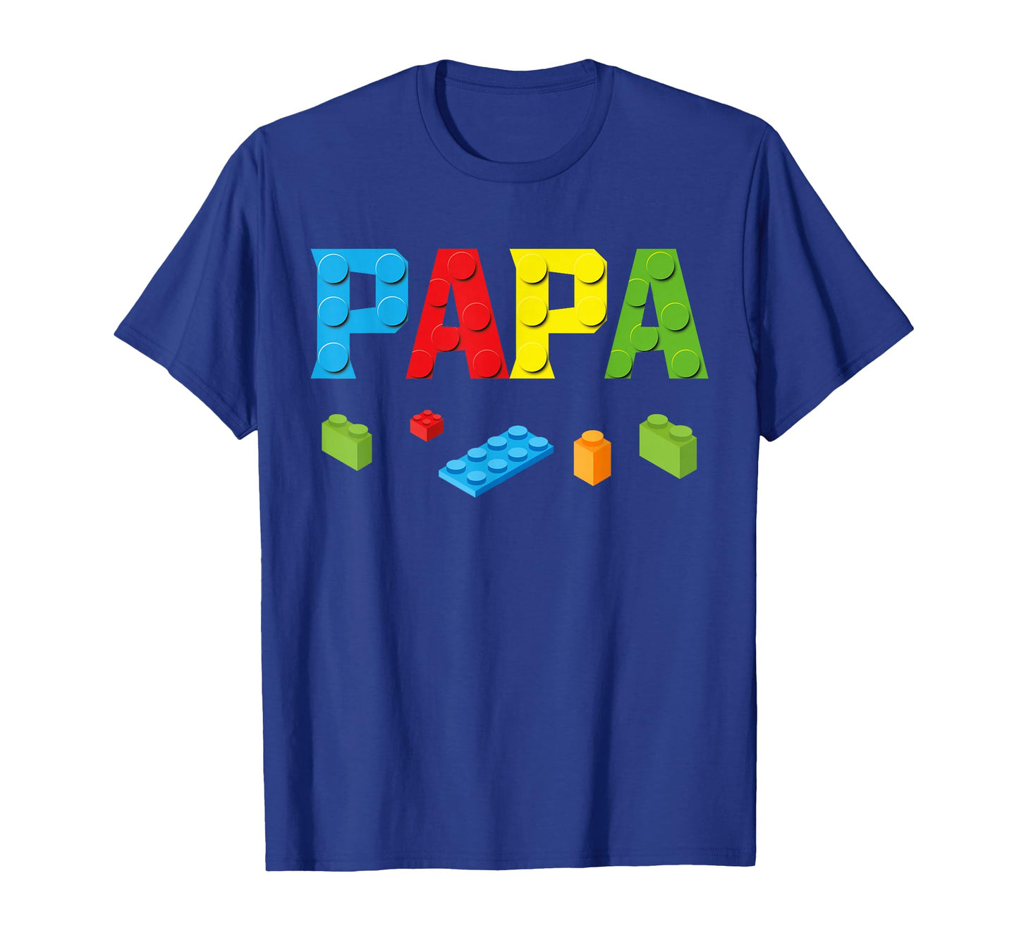 Papa Master Builder Building Bricks Blocks Family Set Parent T-Shirt