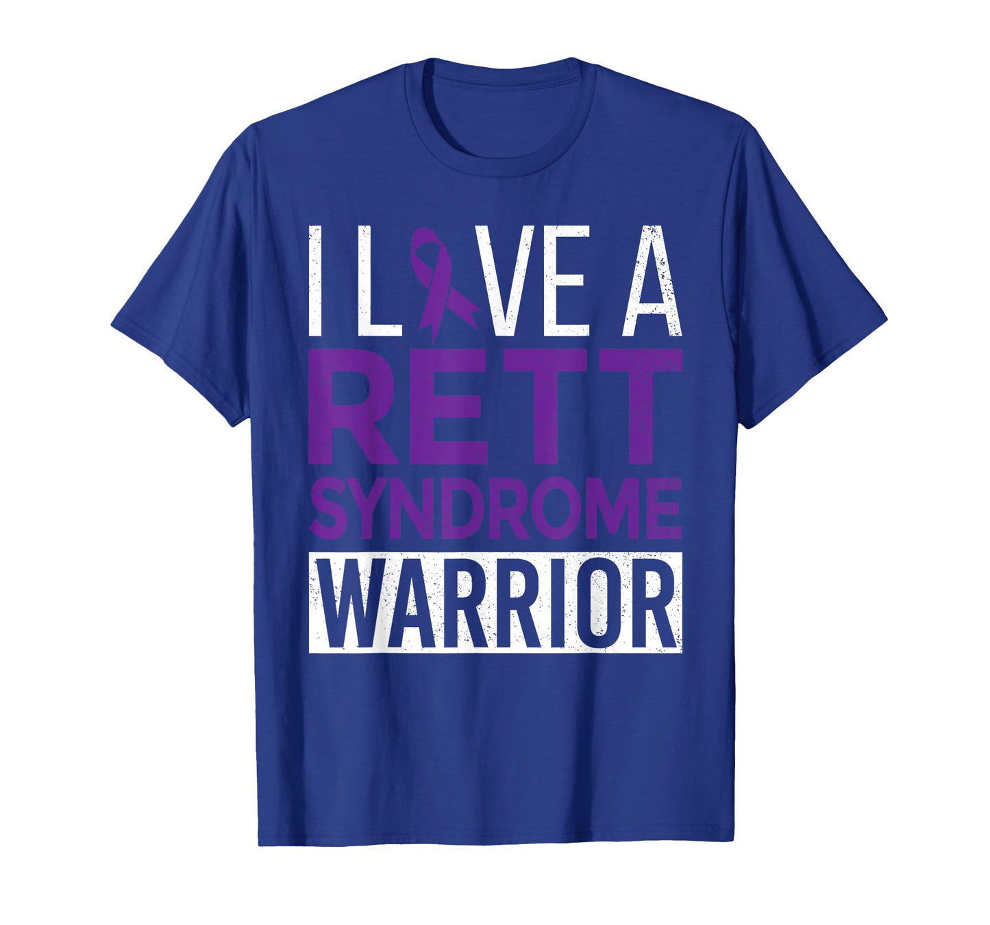 I Love a Rett Syndrome Warrior Purple Ribbon Awareness Gift T-Shirt