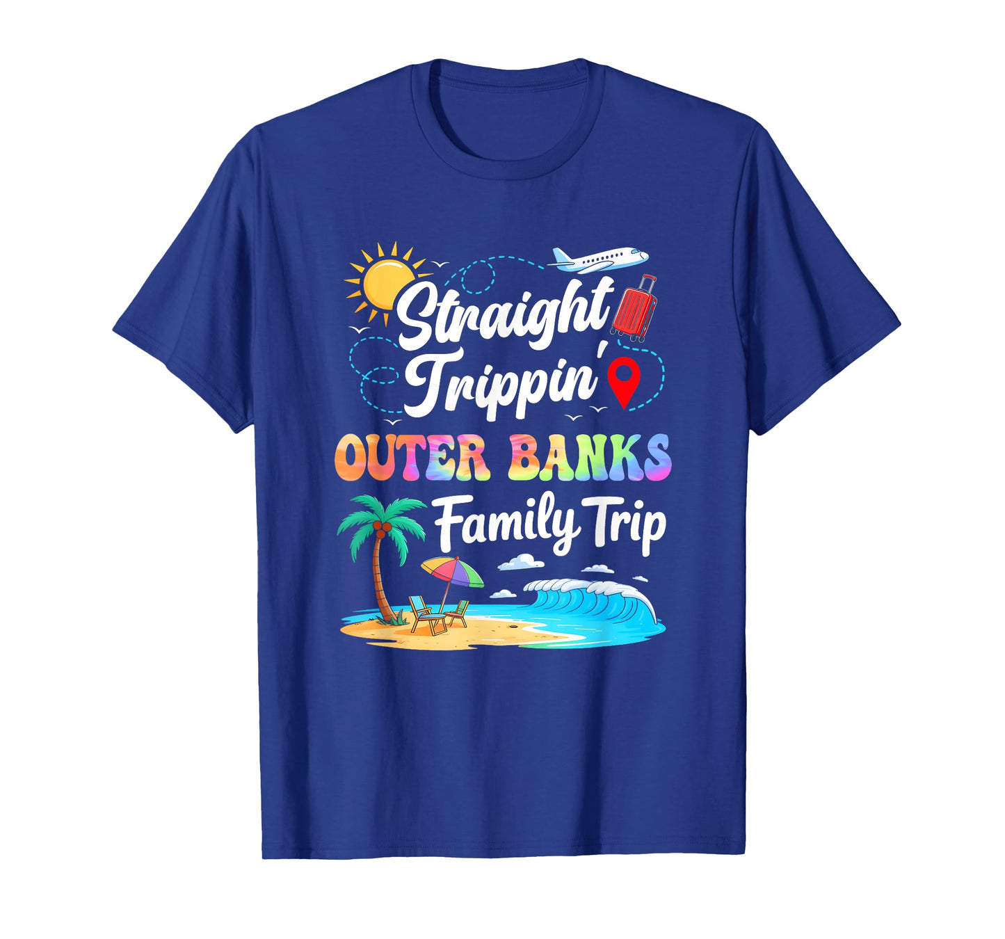 Outer Banks Family Vacation 2025 Straight Trippin Trip T-Shirt