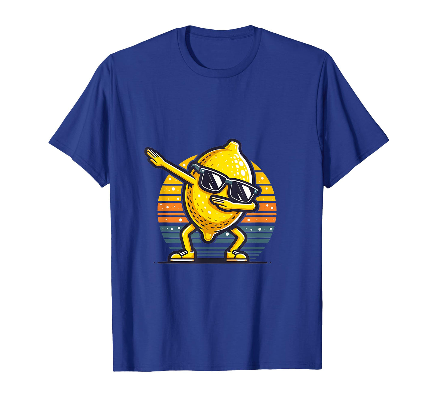 Funny Dab Lemon Dancing Dabbing Retro Fruit T-Shirt
