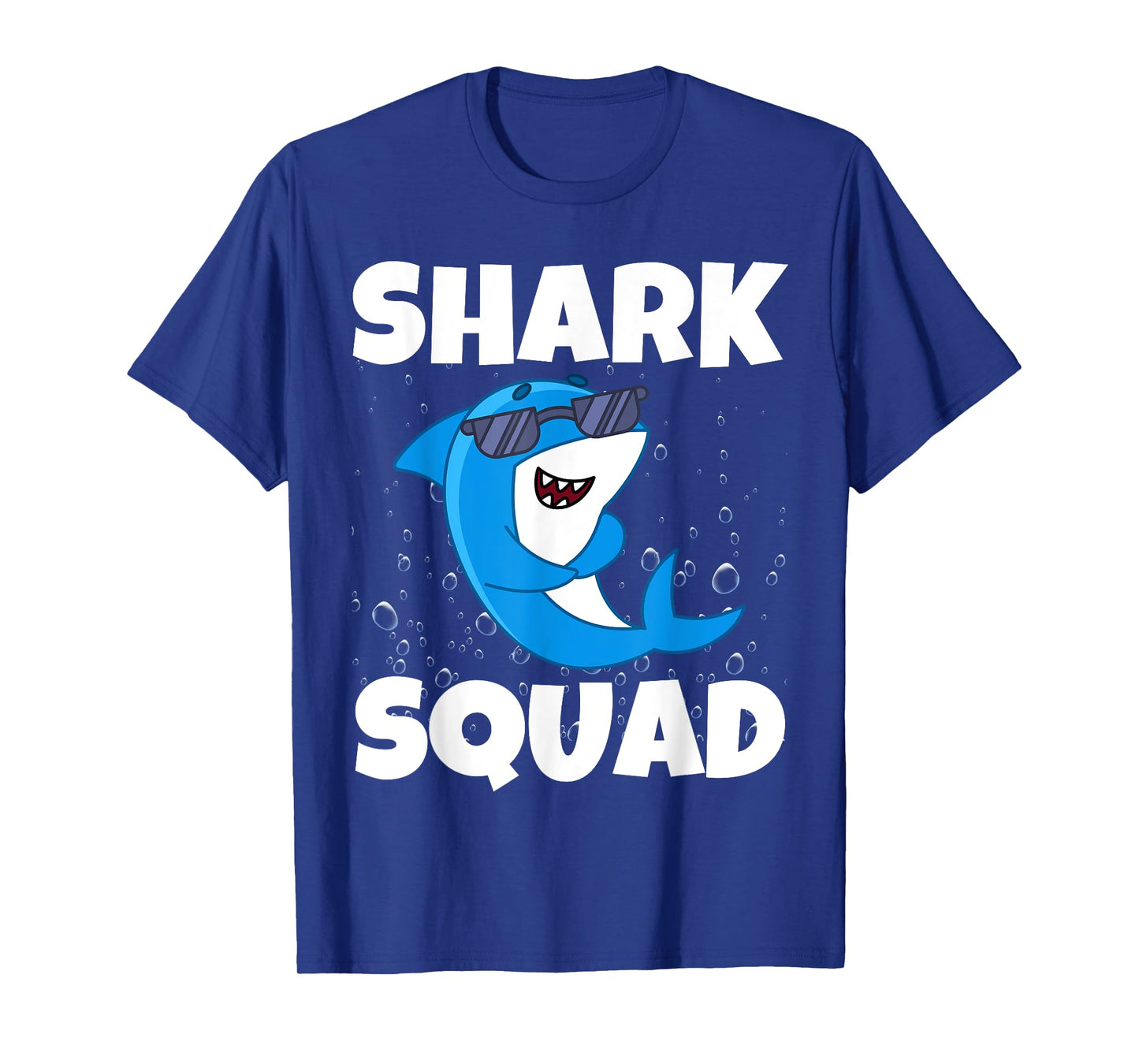 Shark Squad Birthday Boy Girl Family Matching Bday Party Tee T-Shirt