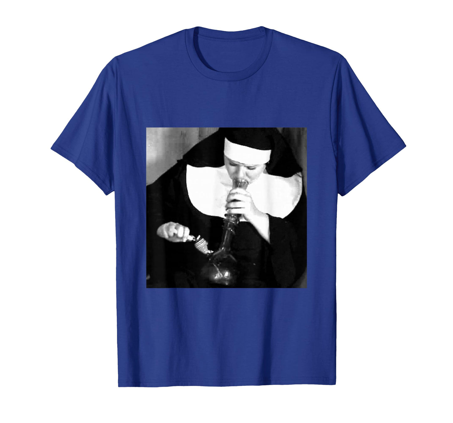 Funny Nun smoking a bong, funny t-shirt nuns smoking T-Shirt