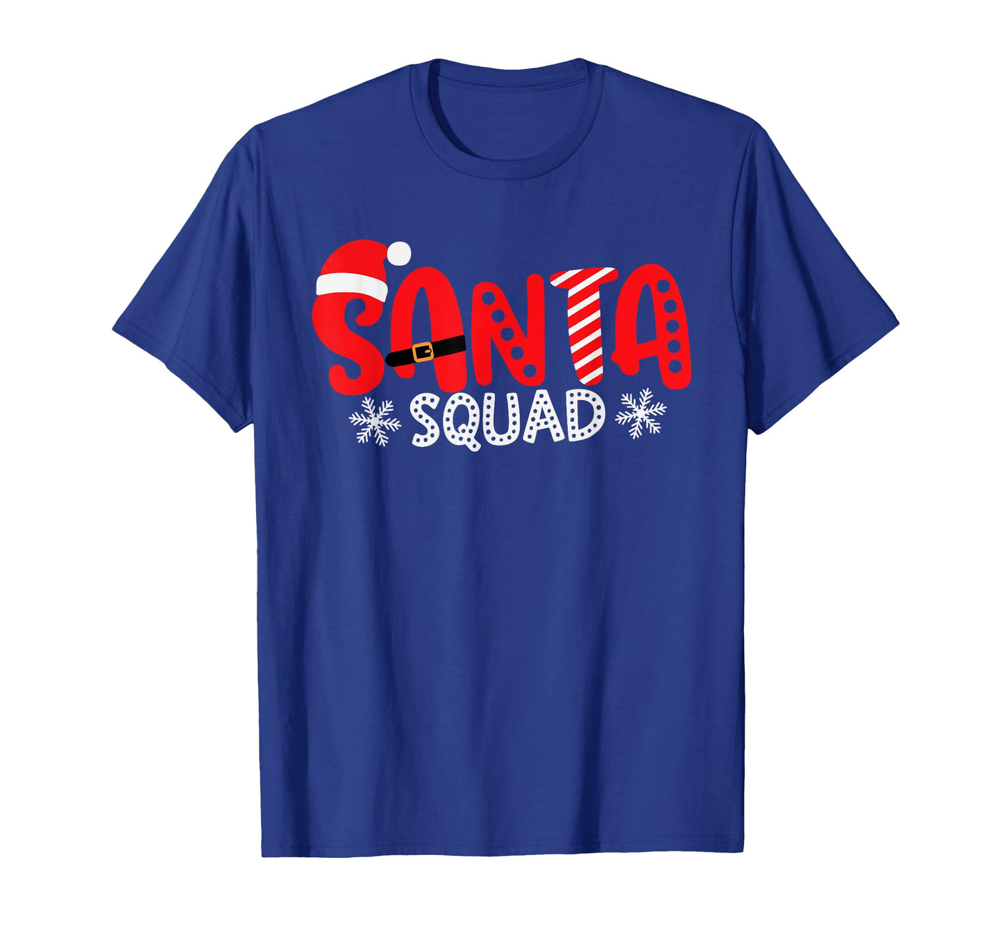 Santa Squad Christmas Team Santa Crew Family Matching Xmas T-Shirt