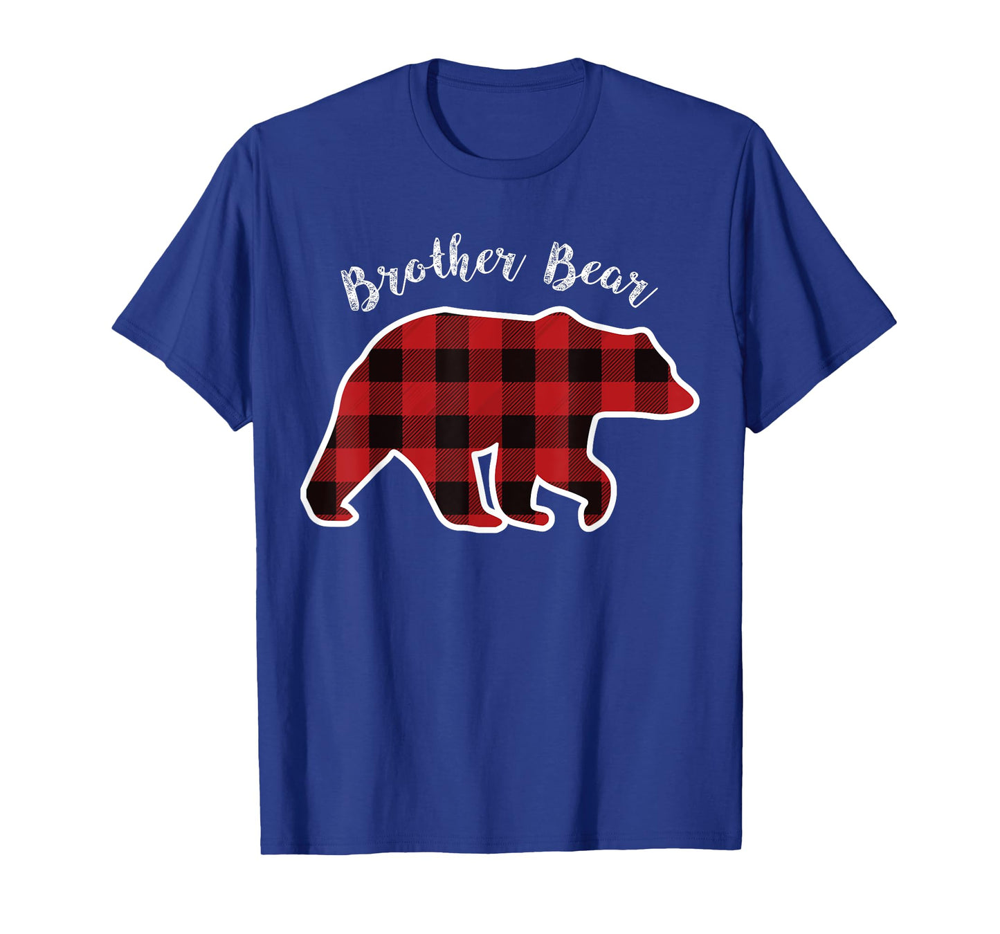 BROTHER BEAR | Men Red Plaid Christmas Pajama Gift T-Shirt