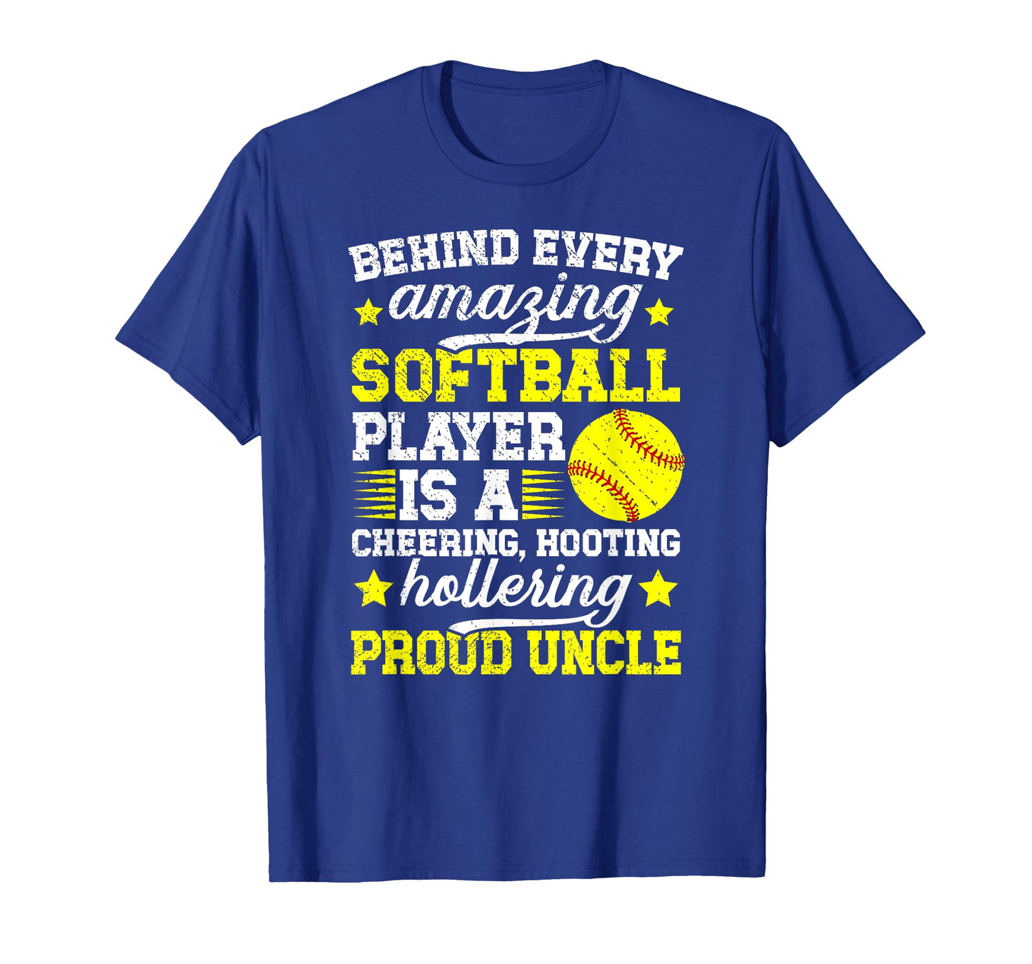 Proud Uncle Of A Softball Player Uncle Softball Uncle T-Shirt